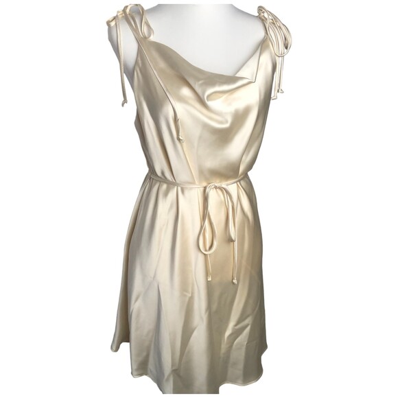 Z Bella NWT Strappy Bodycon Satin Slip Evening Cocktail Party Mini Dress Size L - Picture 1 of 12
